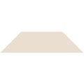 Beige triangular lampshade shown with victorian floor tile trapezium colours 149 x 36.5mm detail