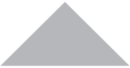 Victorian Floor Tile Triangle Colours 104 x 73 x 73mm