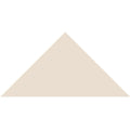 Beige triangular victorian floor tile in ceramic measuring 104 x 73 x 73mm for decorative flooring use