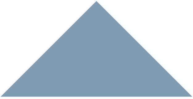 Victorian Floor Tile Triangle Colours 104 x 73 x 73mm