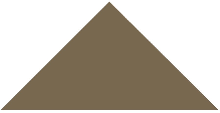 Victorian Floor Tile Triangle Colours 149 x 106 x 106mm
