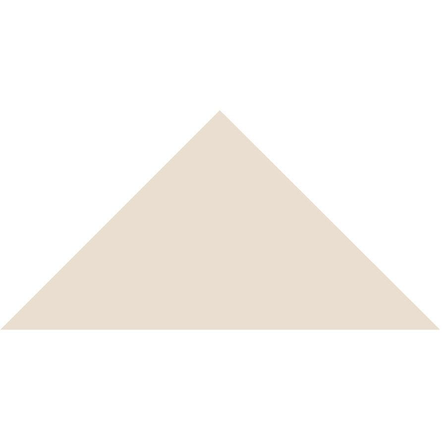 Victorian floor tile triangle beige with smooth matte finish 149 x 106 x 106mm for stylish flooring designs