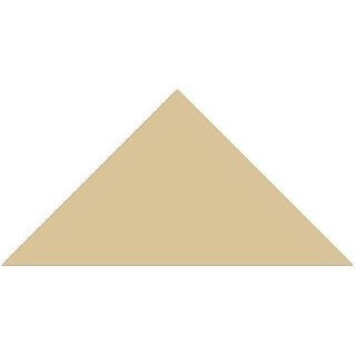Beige triangular shaped victorian floor tile in triangle colours measuring 50 x 36 x 36mm