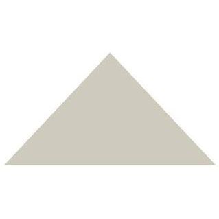 A minimalist beige Victorian floor tile triangle with a smooth matte finish measuring 50 x 36 x 36mm