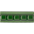 Victorian Green Dentil Moulding Ceramic Wall Tile 152x50mm