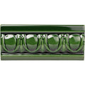 Victorian Green Egg & Dart Moulding Ceramic Wall Tile 152x65mm