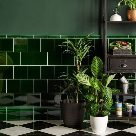 Victorian Green Field Tile