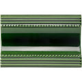 Victorian Green Plain Cornice Ceramic Wall Tile 152x75mm