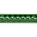 Victorian Green Rope Moulding Ceramic Wall Tile 152x40mm