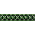 Victorian Green Scroll Moulding Ceramic Wall Tile 152x29mm