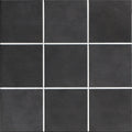 Black porcelain anthracite field tiles with white grout lines in victorian style for elegant flooring and walls