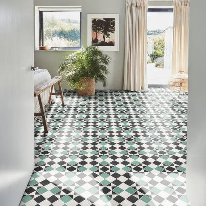 Victorian Style Porcelain Finchley Pattern Forest green