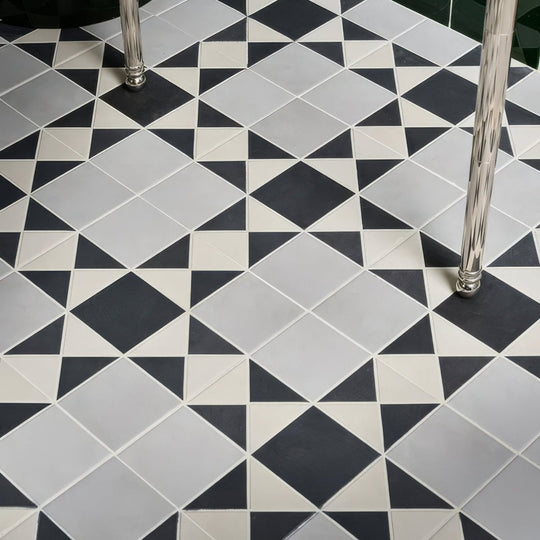 Victorian Style Porcelain Finchley Pattern Soft Grey - alternate view