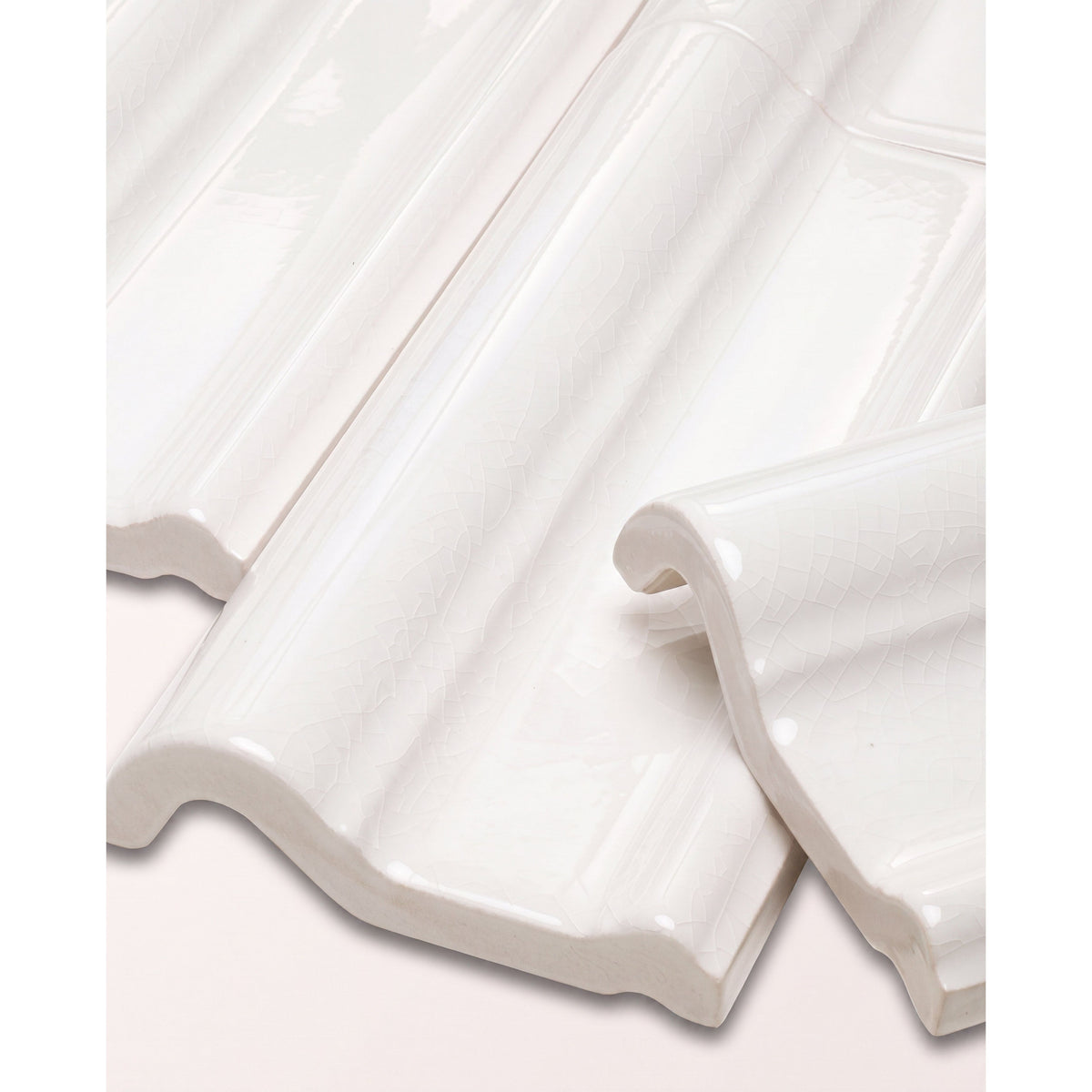 Victorian Style Antique White Dado - angled view
