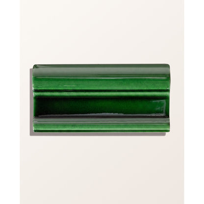 Victorian Style™ Wall Ceramic Olive Green Dado Crackle Glaze 7.5x15cm - thumbnail 2