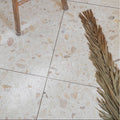 Rialto Terrazzo San Michele Honed terrazzo floor tile in beige with speckled aggregate