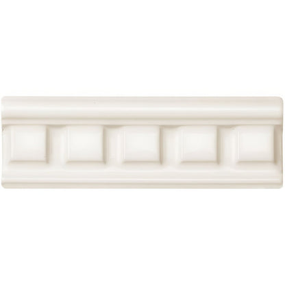Vintage White Dentil Moulding Ceramic Wall Tile 152x50mm