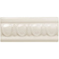 Vintage White Egg & Dart Moulding Ceramic Wall Tile 152x65mm