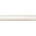 Vintage white sigma moulding cream-colored glossy cylindrical pipe with smooth uniform surface for decorative trim