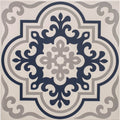 Vogue Dark Blue/Light Grey on Chalk – pattern detail