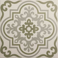 Vogue Green on Chalk – pattern detail