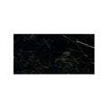 Volterra laurent gloss 60 x 120cm black marble tile with intricate white veining and a glossy finish