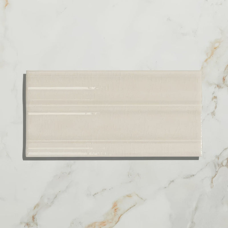 Wall Ceramic Antique White Dado Crackle Glaze