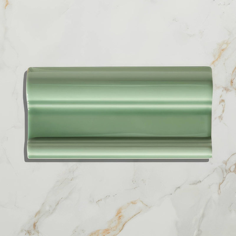 Wall Ceramic Cabbage Green Dado