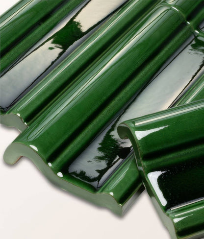 Wall Ceramic Olive Green Dado Crackle Glaze