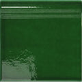 Victorian Style wall ceramic olive green skirting tile with deep green glossy finish and subtle crackle glaze pattern
