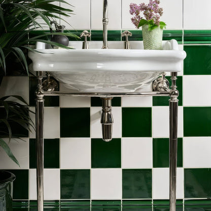 Wall Ceramic Olive Green Square Crackle Glaze