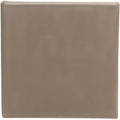 A square matte-finished ceramic walnut field tile in muted taupe color ideal for flooring and walls