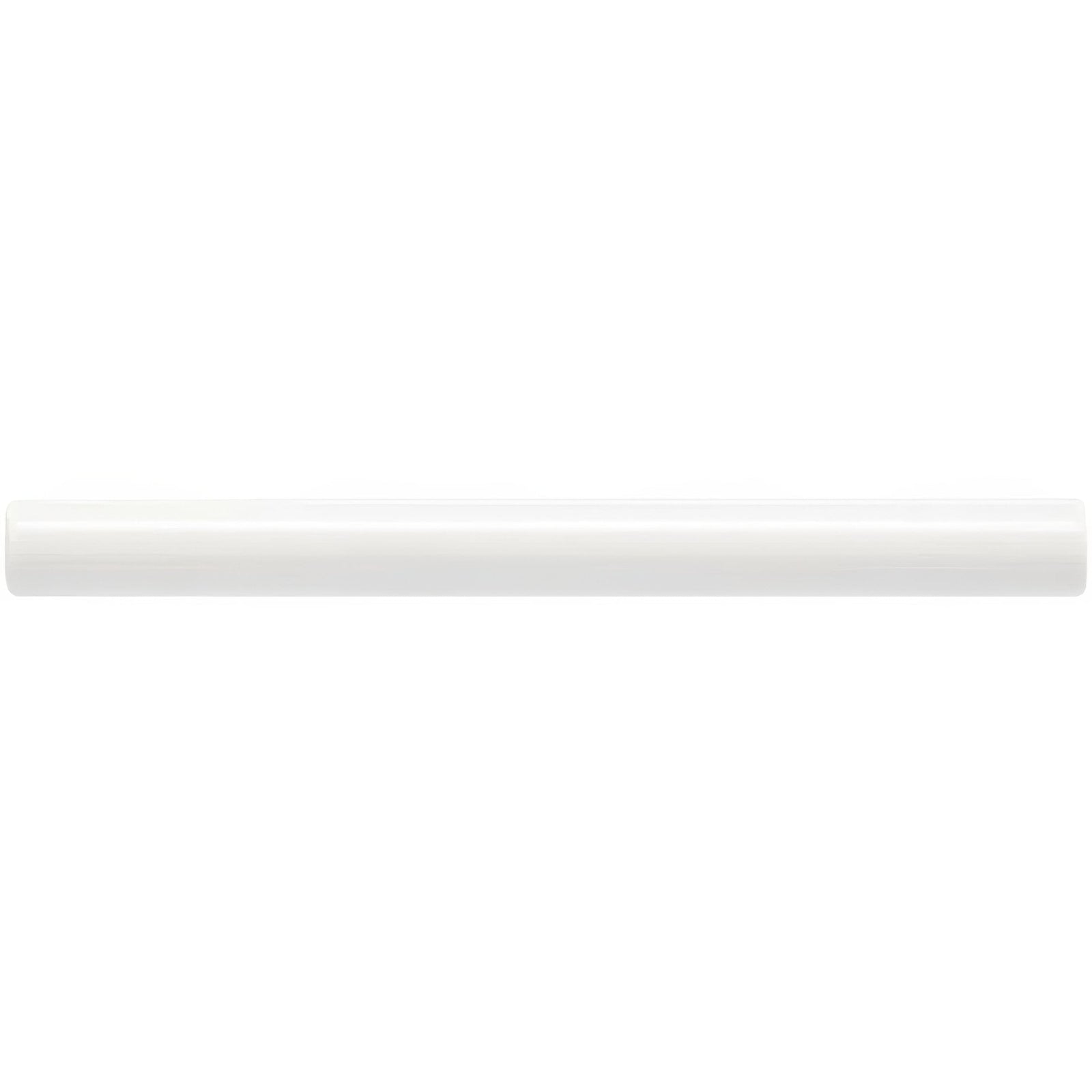 A sleek glossy white cylindrical Waveney Chelsea diffuser with a smooth uniform surface for home fragrance