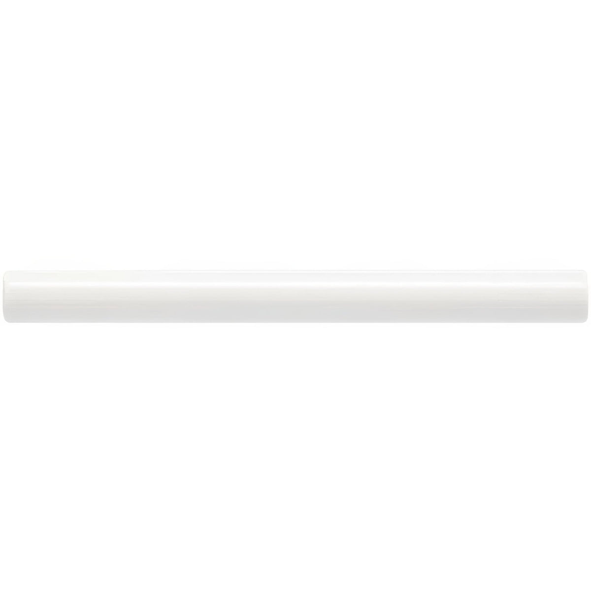A sleek glossy white cylindrical Waveney Chelsea diffuser with a smooth uniform surface for home fragrance