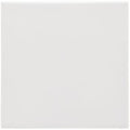 A sleek white square ceramic waveney field tile with a smooth glossy finish for wall or floor use