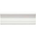 Waveney Hampton white ceramic crown molding with smooth glossy finish and classic profile for elegant interiors