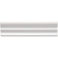 Waveney Kensington white ceramic crown molding with glossy finish and classic reeded design for elegant interiors