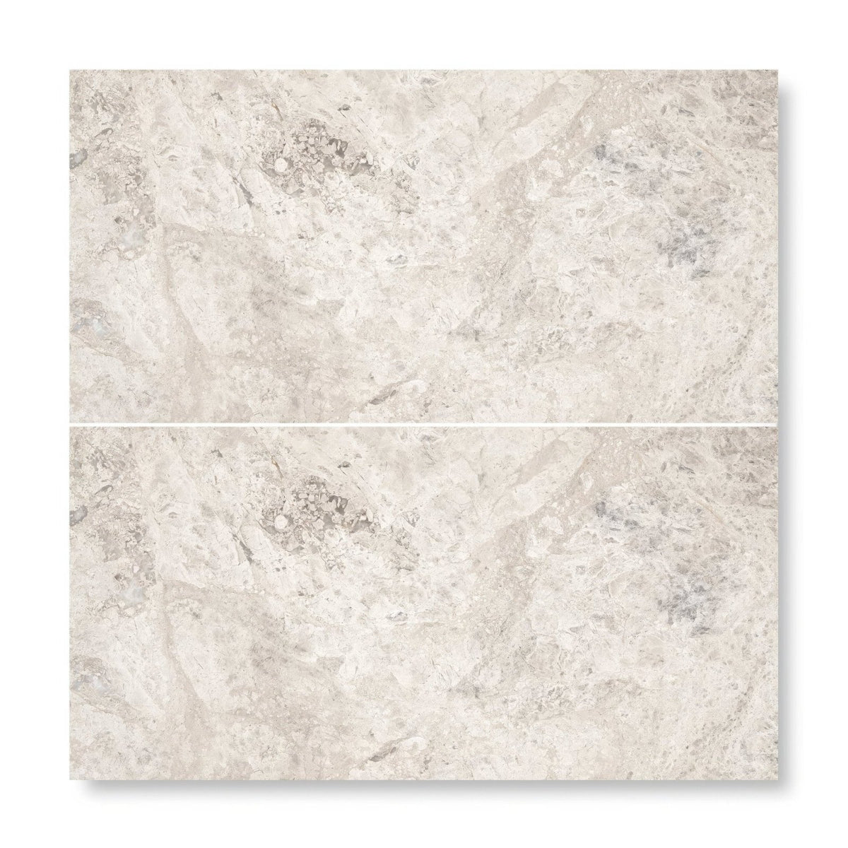 Beige and gray marble-effect ceramic tile westhampton 30 x 60 diamond sawn edge honed with subtle natural veining