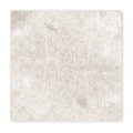 Westhampton diamond sawn edge cream-colored marble tile with subtle gray veining and polished reflective surface 61 x 61cm