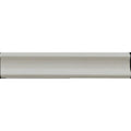 Off-white smooth crown molding with classic profile in Westminster grey internal corner trim product