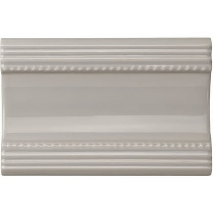 Westminster Grey Plain Cornice Ceramic Wall Tile 152x75mm
