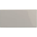 Westminster grey rounded edge short ceramic tile with a smooth glossy beige finish and sleek rectangular shape