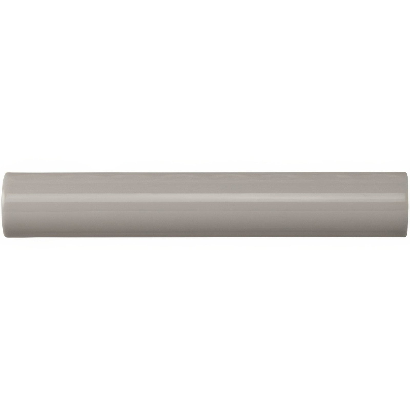 A sleek matte gray cylindrical pipe with a smooth uniform surface in westminster grey sigma moulding