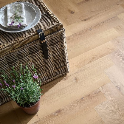 Weymouth Malted Oak Herringbone light oak herringbone parquet flooring