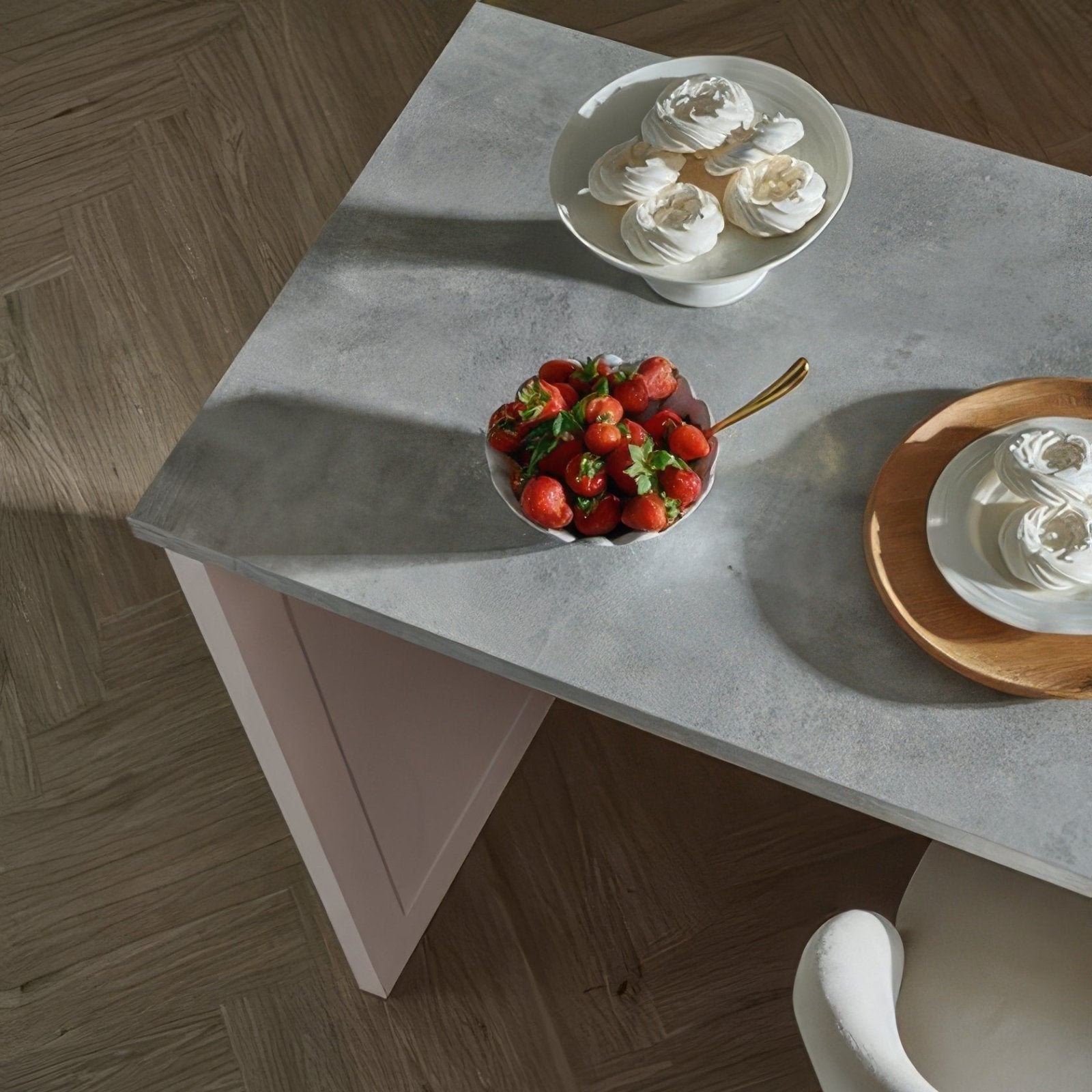 Weymouth Shorewood Oak Herringbone grey oak herringbone flooring detail