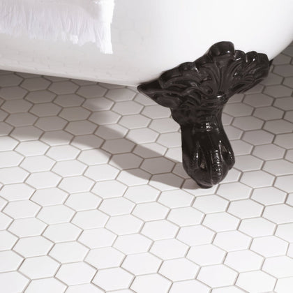 White Large Honeycomb Floor
