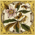 Windflower Single Tile on County White – detail view 3