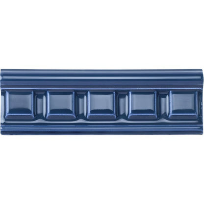 Windsor Blue Dentil Moulding Ceramic Wall Tile 152x50mm