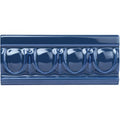 Windsor Blue Egg & Dart Moulding Ceramic Wall Tile 152x65mm