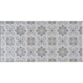 Gray and white patterned ceramic tile with ornate floral motifs from wisley on dunwich collection